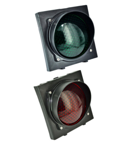 LED dvoukomorový semafor plastový 230 V